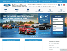 Tablet Screenshot of belliveaumotorsford.com